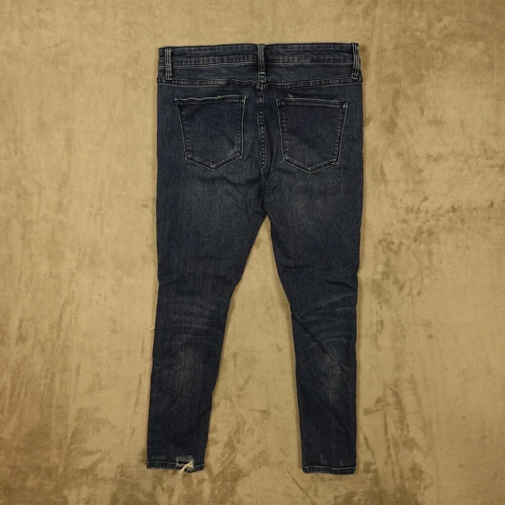 Vervet Jeans Los Angeles Distressed Skinny Jeans Women’s Size 29 Dark Wash‎ Blue